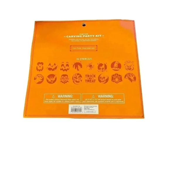 Hyde and Eek 16 Stencils Halloween Pumpkin Carving Party Kit New - Picture 2 of 2